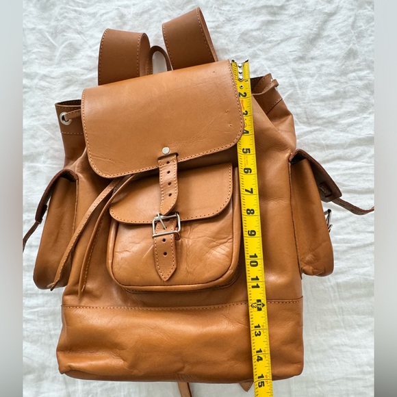 Leather hiking adventure backpack large size - Picture 16 of 16